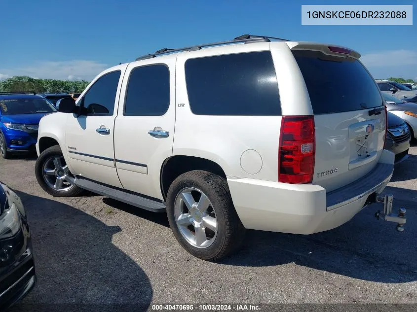 2013 Chevrolet Tahoe Ltz VIN: 1GNSKCE06DR232088 Lot: 40470695