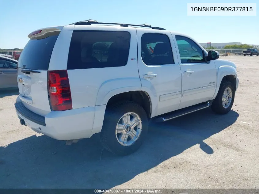 2013 Chevrolet Tahoe Lt VIN: 1GNSKBE09DR377815 Lot: 40475087