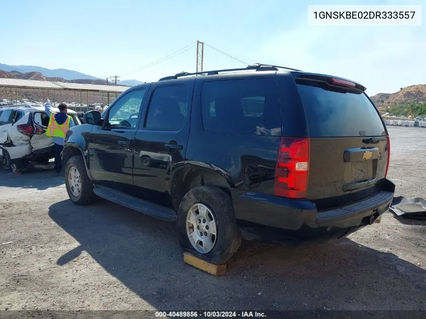 2013 Chevrolet Tahoe Lt VIN: 1GNSKBE02DR333557 Lot: 40489856