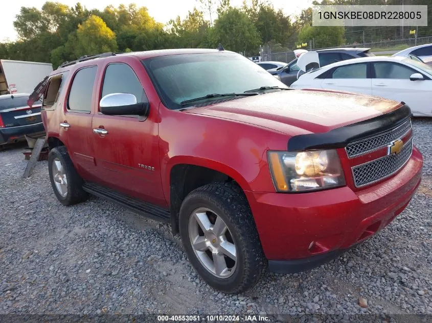 1GNSKBE08DR228005 2013 Chevrolet Tahoe Lt