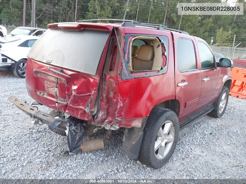 2013 Chevrolet Tahoe Lt VIN: 1GNSKBE08DR228005 Lot: 40553051