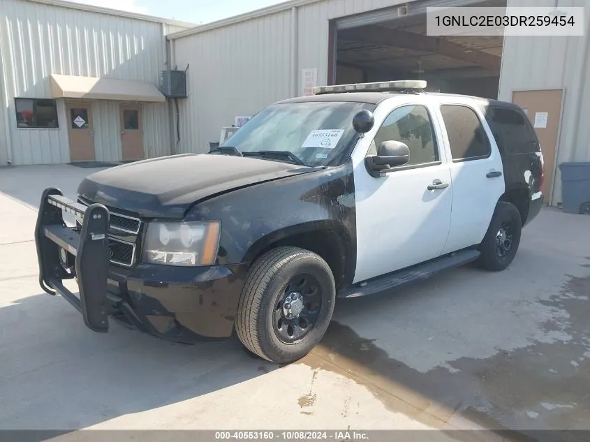 2013 Chevrolet Tahoe Commercial Fleet VIN: 1GNLC2E03DR259454 Lot: 40553160