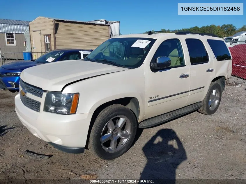 2013 Chevrolet Tahoe K1500 Ltz VIN: 1GNSKCE06DR182468 Lot: 40564211