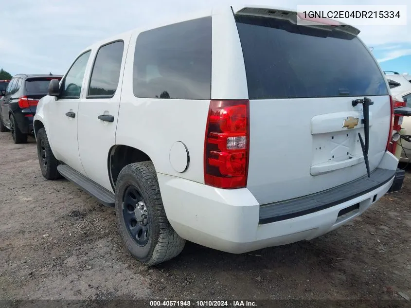 2013 Chevrolet Tahoe Commercial Fleet VIN: 1GNLC2E04DR215334 Lot: 40571948