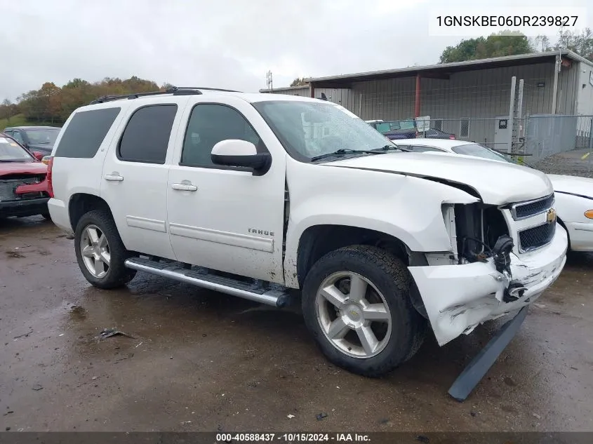 2013 Chevrolet Tahoe Lt VIN: 1GNSKBE06DR239827 Lot: 40588437