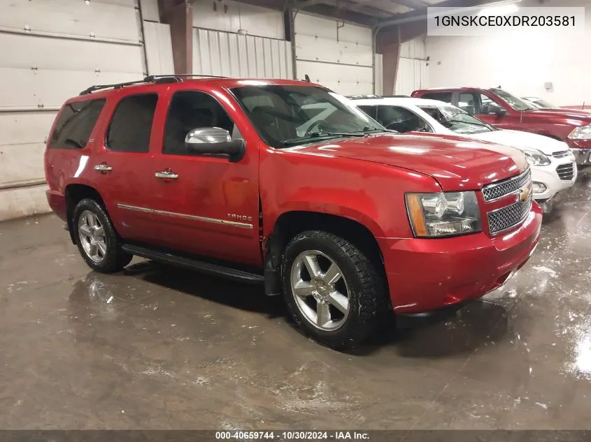 2013 Chevrolet Tahoe Ltz VIN: 1GNSKCE0XDR203581 Lot: 40659744