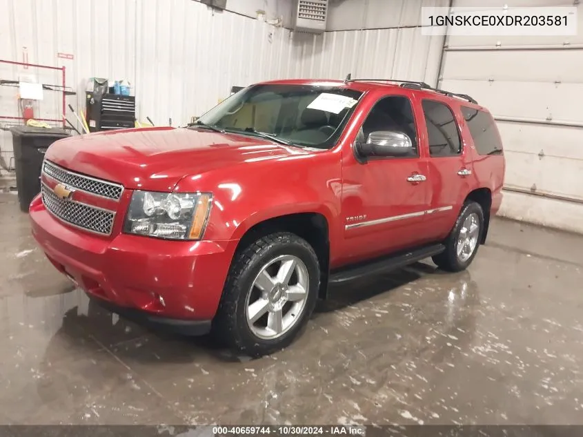 2013 Chevrolet Tahoe Ltz VIN: 1GNSKCE0XDR203581 Lot: 40659744