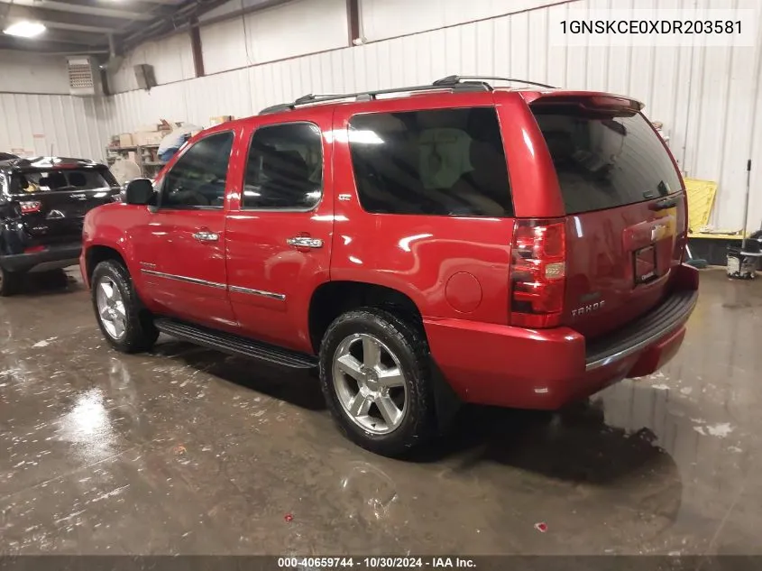 2013 Chevrolet Tahoe Ltz VIN: 1GNSKCE0XDR203581 Lot: 40659744