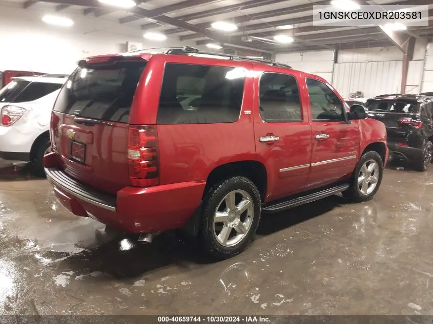 2013 Chevrolet Tahoe Ltz VIN: 1GNSKCE0XDR203581 Lot: 40659744