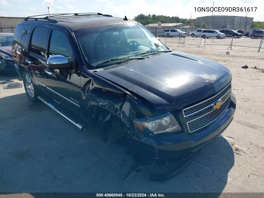 2013 Chevrolet Tahoe Ltz VIN: 1GNSCCE09DR361617 Lot: 40660548