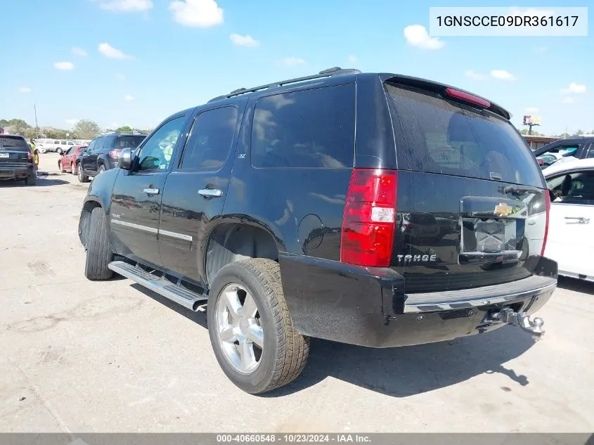 2013 Chevrolet Tahoe Ltz VIN: 1GNSCCE09DR361617 Lot: 40660548