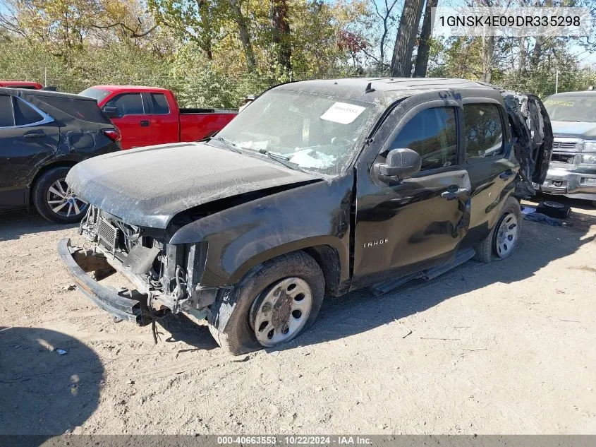 2013 Chevrolet Tahoe Commercial Fleet VIN: 1GNSK4E09DR335298 Lot: 40663553