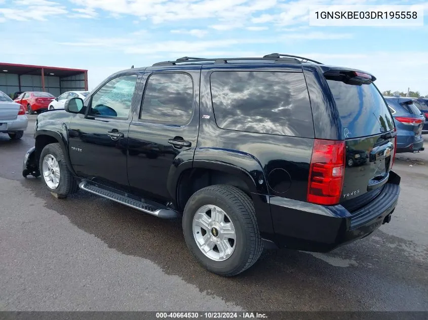 2013 Chevrolet Tahoe Lt VIN: 1GNSKBE03DR195558 Lot: 40664530