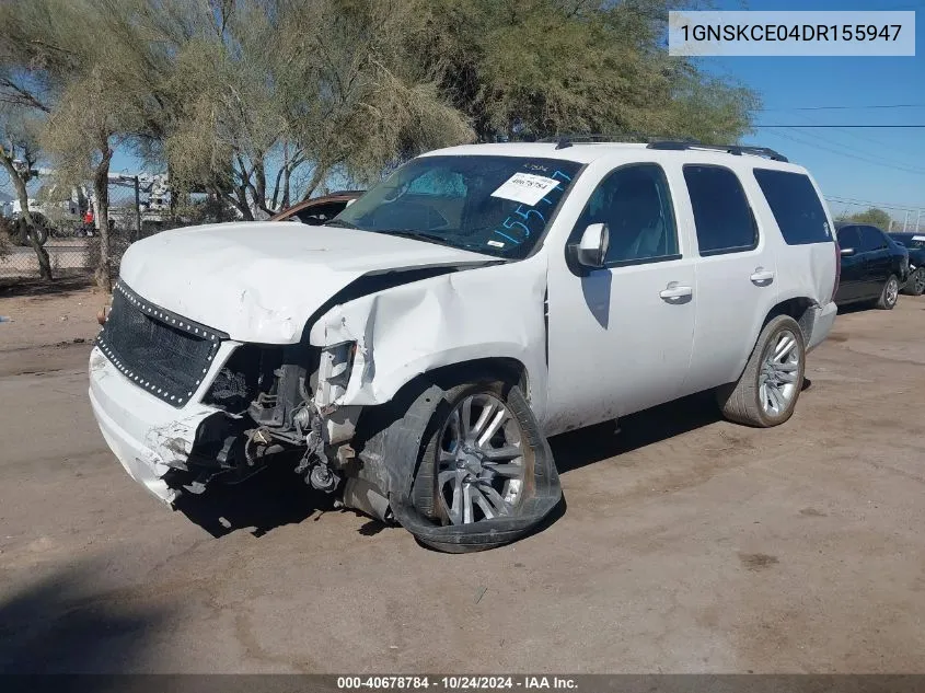 2013 Chevrolet Tahoe Ltz VIN: 1GNSKCE04DR155947 Lot: 40678784