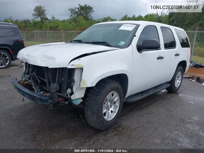 2013 Chevrolet Tahoe Commercial Fleet VIN: 1GNLC2E05DR160151 Lot: 40701493