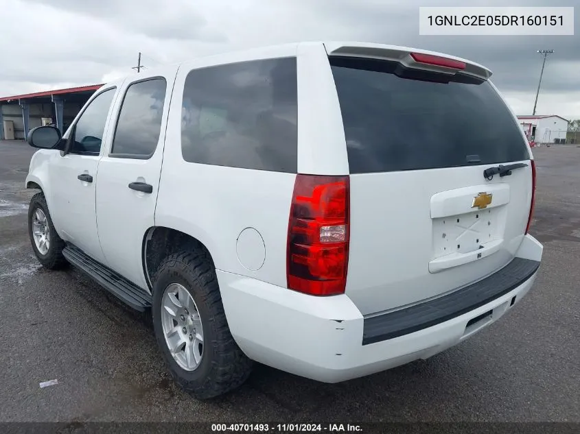 2013 Chevrolet Tahoe Commercial Fleet VIN: 1GNLC2E05DR160151 Lot: 40701493