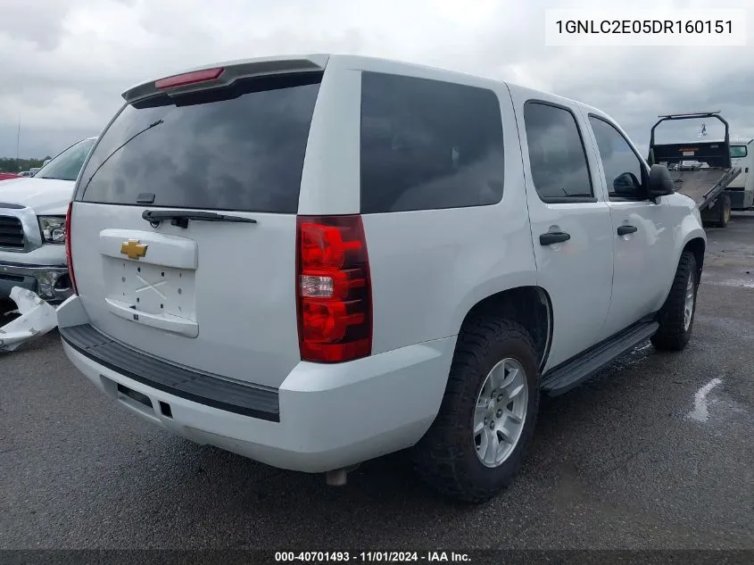 2013 Chevrolet Tahoe Commercial Fleet VIN: 1GNLC2E05DR160151 Lot: 40701493