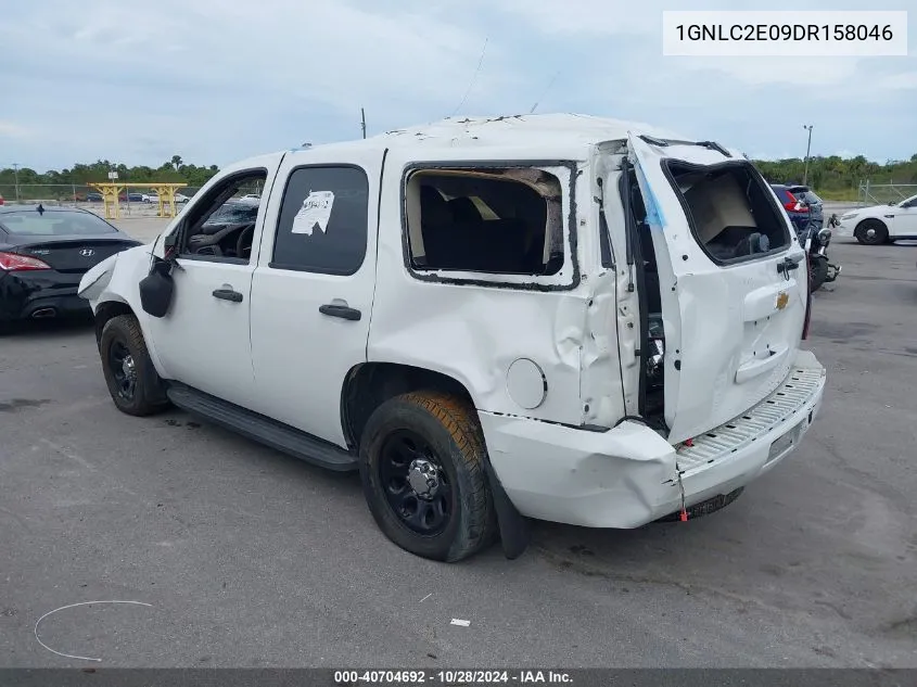 2013 Chevrolet Tahoe Commercial Fleet VIN: 1GNLC2E09DR158046 Lot: 40704692