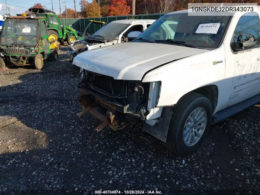 2013 Chevrolet Tahoe Hybrid VIN: 1GNSKDEJ2DR343073 Lot: 40704974