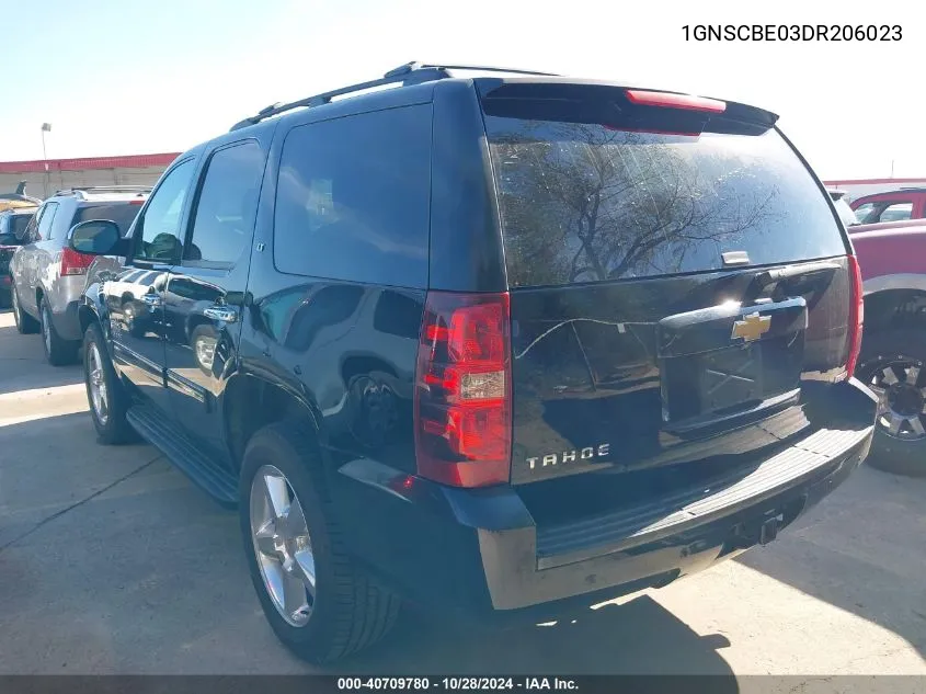 2013 Chevrolet Tahoe Lt VIN: 1GNSCBE03DR206023 Lot: 40709780