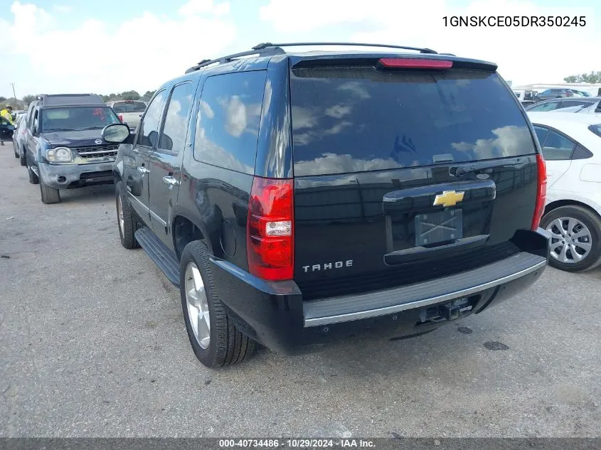 2013 Chevrolet Tahoe Ltz VIN: 1GNSKCE05DR350245 Lot: 40734486