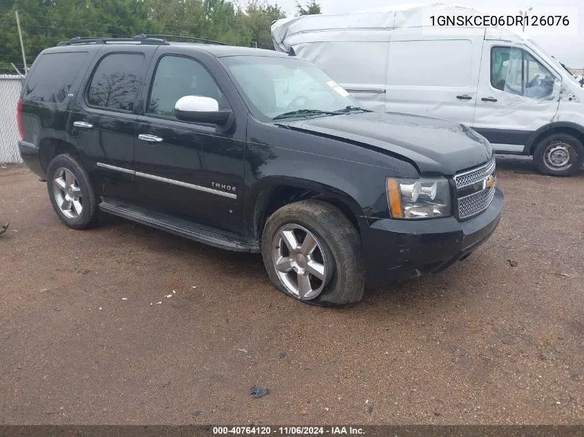 2013 Chevrolet Tahoe Ltz VIN: 1GNSKCE06DR126076 Lot: 40764120