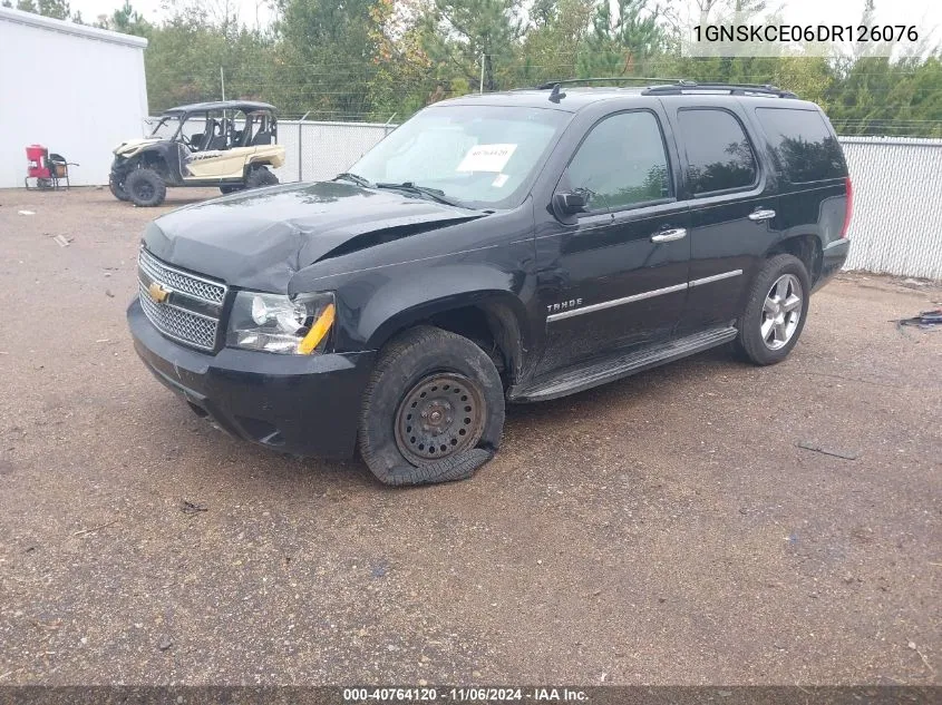 2013 Chevrolet Tahoe Ltz VIN: 1GNSKCE06DR126076 Lot: 40764120