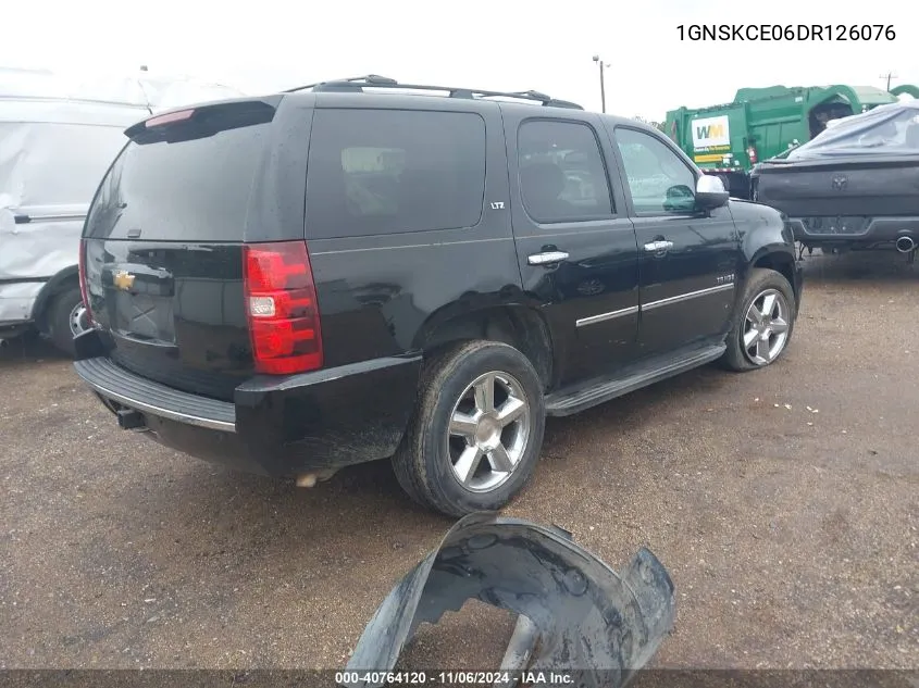 2013 Chevrolet Tahoe Ltz VIN: 1GNSKCE06DR126076 Lot: 40764120