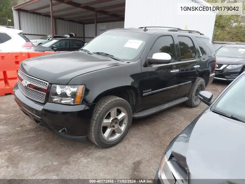 2013 Chevrolet Tahoe Ltz VIN: 1GNSKCE01DR179042 Lot: 40772555