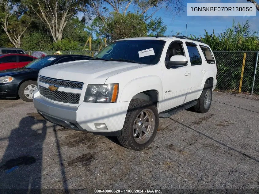 2013 Chevrolet Tahoe Lt VIN: 1GNSKBE07DR130650 Lot: 40806628