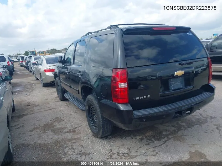 2013 Chevrolet Tahoe Lt VIN: 1GNSCBE02DR223878 Lot: 40810614