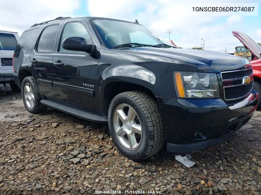 2013 Chevrolet Tahoe Lt VIN: 1GNSCBE06DR274087 Lot: 40828816