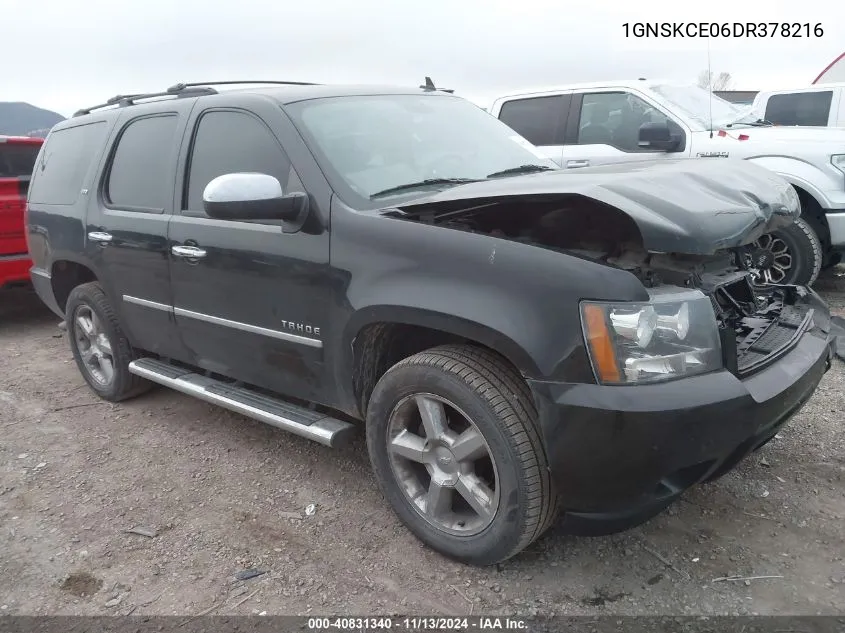 2013 Chevrolet Tahoe Ltz VIN: 1GNSKCE06DR378216 Lot: 40831340