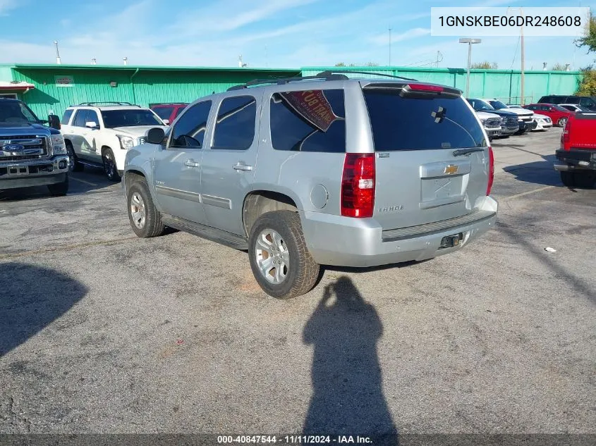 2013 Chevrolet Tahoe Lt VIN: 1GNSKBE06DR248608 Lot: 40847544