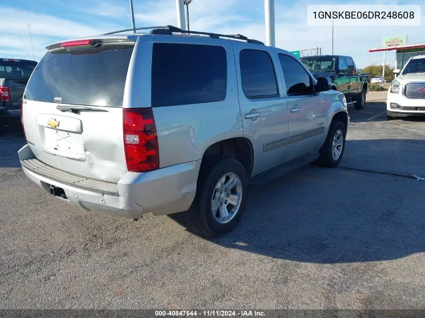 2013 Chevrolet Tahoe Lt VIN: 1GNSKBE06DR248608 Lot: 40847544