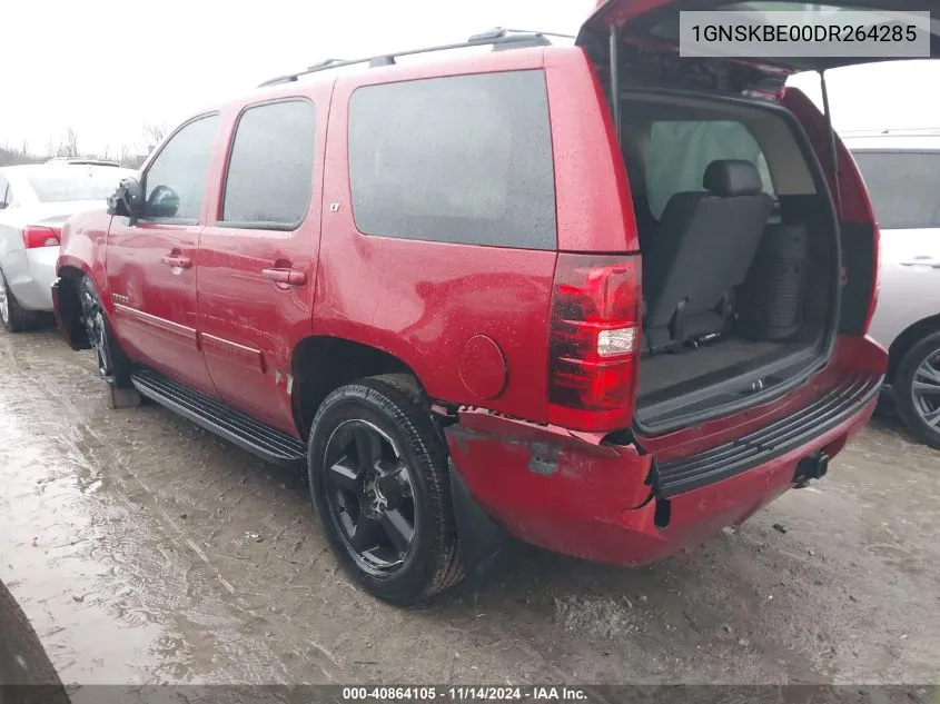 2013 Chevrolet Tahoe Lt VIN: 1GNSKBE00DR264285 Lot: 40864105