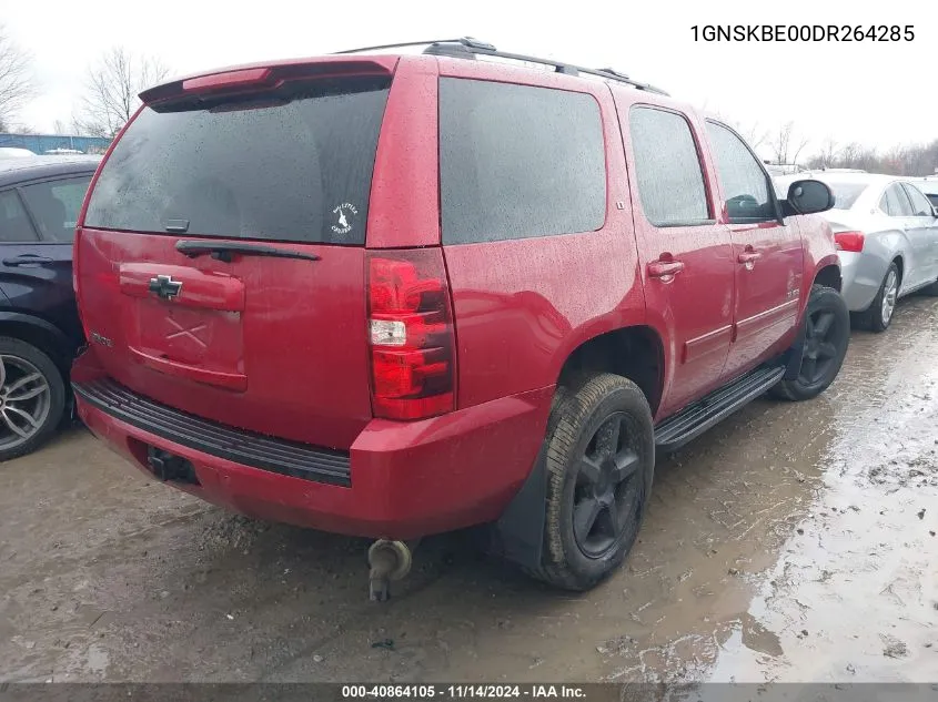 2013 Chevrolet Tahoe Lt VIN: 1GNSKBE00DR264285 Lot: 40864105