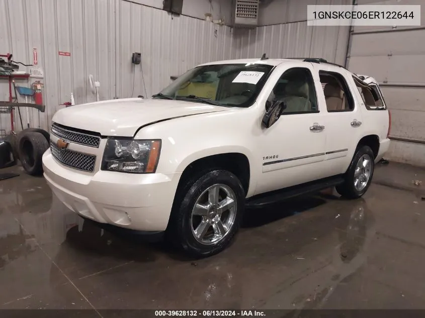 2014 Chevrolet Tahoe Ltz VIN: 1GNSKCE06ER122644 Lot: 39628132