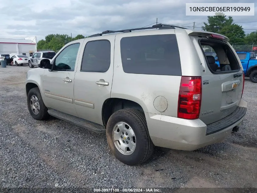 2014 Chevrolet Tahoe Lt VIN: 1GNSCBE06ER190949 Lot: 39977108