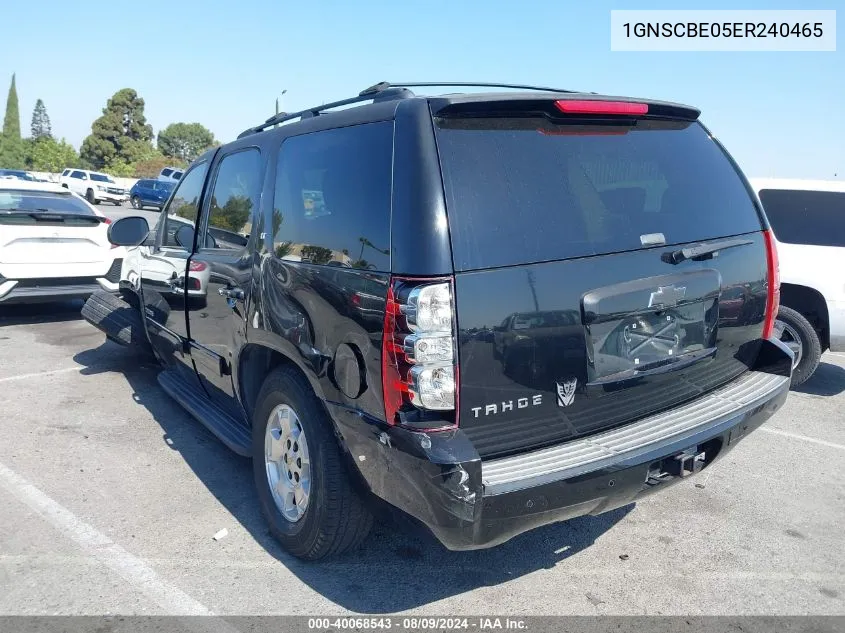 2014 Chevrolet Tahoe Lt VIN: 1GNSCBE05ER240465 Lot: 40068543