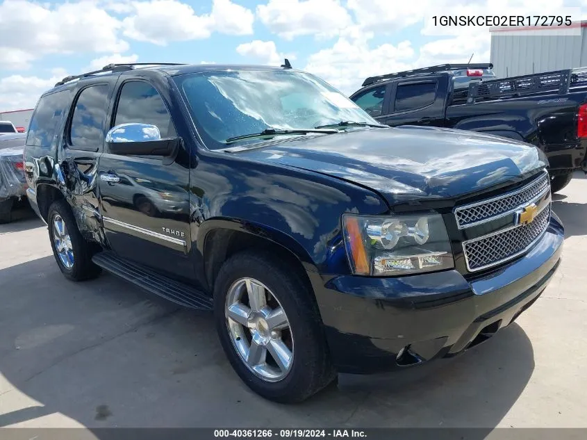 2014 Chevrolet Tahoe Ltz VIN: 1GNSKCE02ER172795 Lot: 40361266