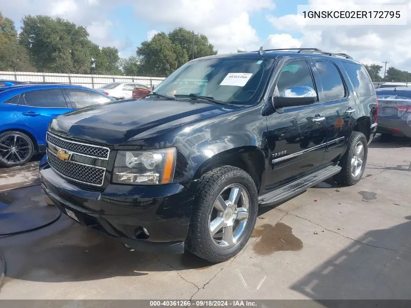 2014 Chevrolet Tahoe Ltz VIN: 1GNSKCE02ER172795 Lot: 40361266