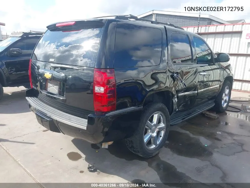 2014 Chevrolet Tahoe Ltz VIN: 1GNSKCE02ER172795 Lot: 40361266