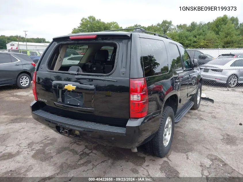 2014 Chevrolet Tahoe Lt VIN: 1GNSKBE09ER199373 Lot: 40422658