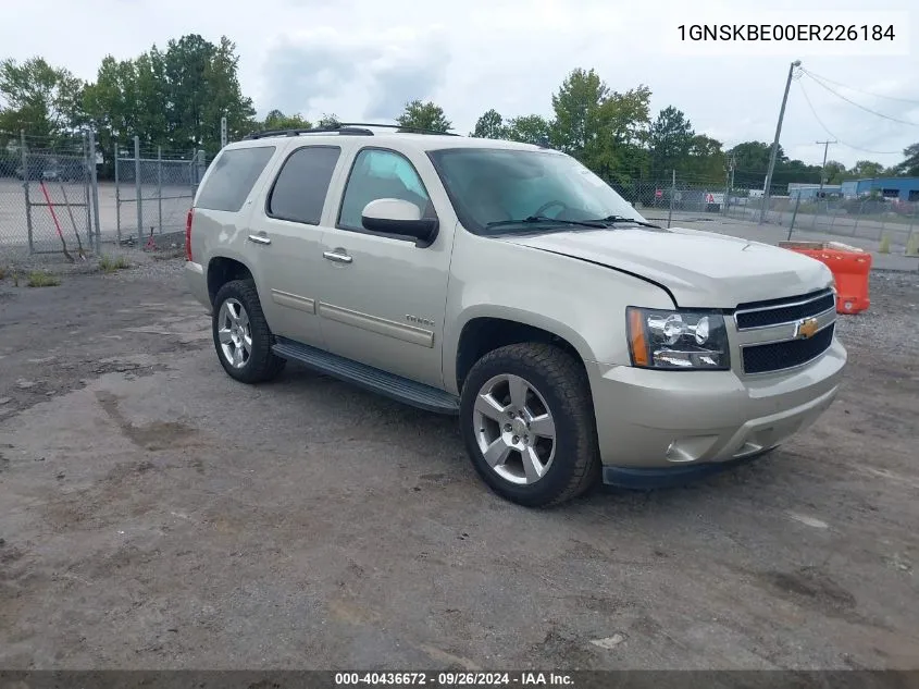 1GNSKBE00ER226184 2014 Chevrolet Tahoe Lt