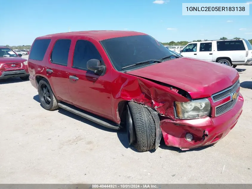 2014 Chevrolet Tahoe Commercial Fleet VIN: 1GNLC2E05ER183138 Lot: 40444921