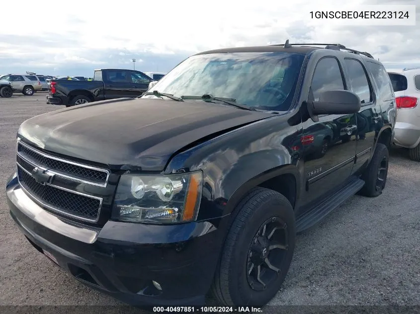 2014 Chevrolet Tahoe C1500 Lt VIN: 1GNSCBE04ER223124 Lot: 40497851