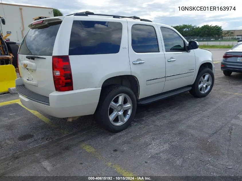 2014 Chevrolet Tahoe Ltz VIN: 1GNSKCE01ER163974 Lot: 40615192