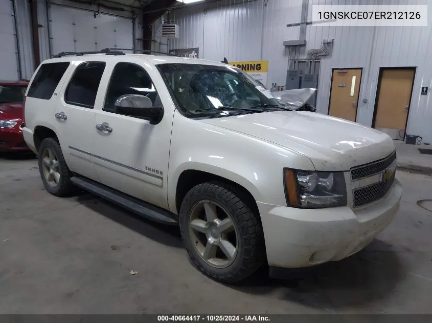 2014 Chevrolet Tahoe Ltz VIN: 1GNSKCE07ER212126 Lot: 40664417