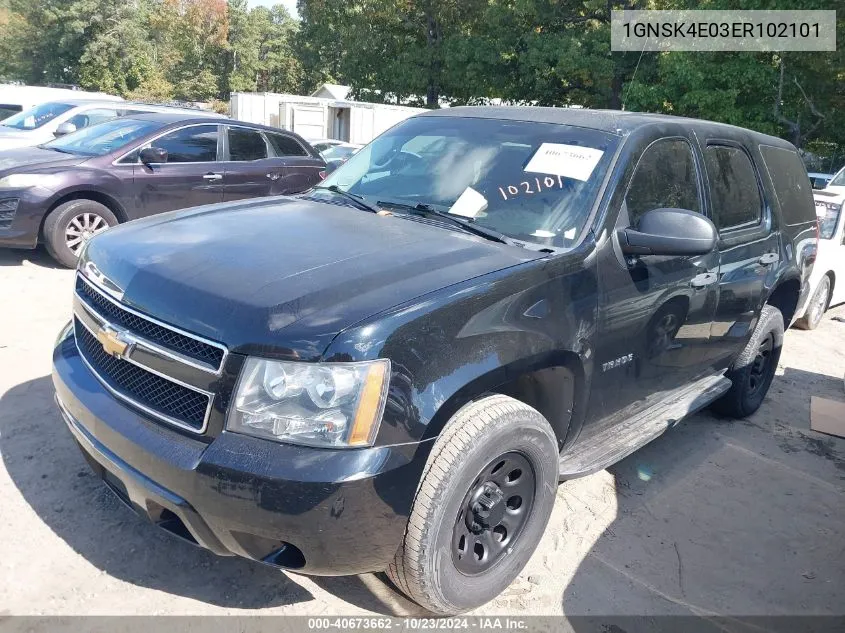 2014 Chevrolet Tahoe Commercial Fleet VIN: 1GNSK4E03ER102101 Lot: 40673662